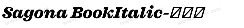 Sagona BookItalic字体转换